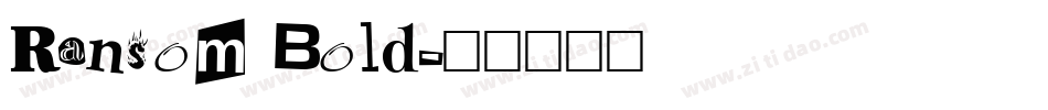 Ransom Bold字体转换